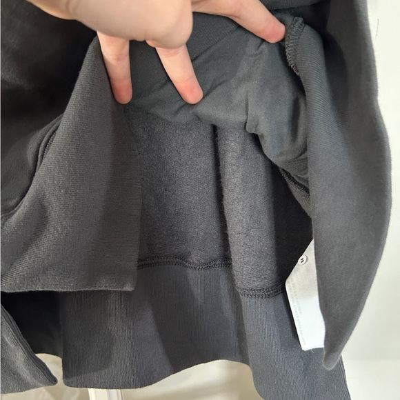 Abercrombie & Fitch Oversized Sweatshirt Half-Zip Tunic Vest Gray Size XL - Picture 7 of 8